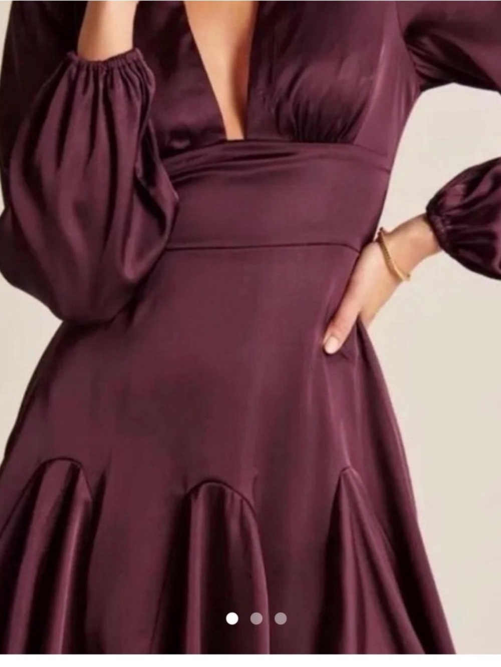 NWOT Abercrombie Burgundy Dress